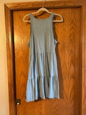 GAP Light Blue Tiered Midi Dress